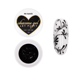 Charme Gel Art Paint / P01 Black Nail Fine Line Details Polish