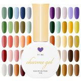 Charme Gel Second Collection / 48 Colors Earth Green Brown Purple Yellow Polish
