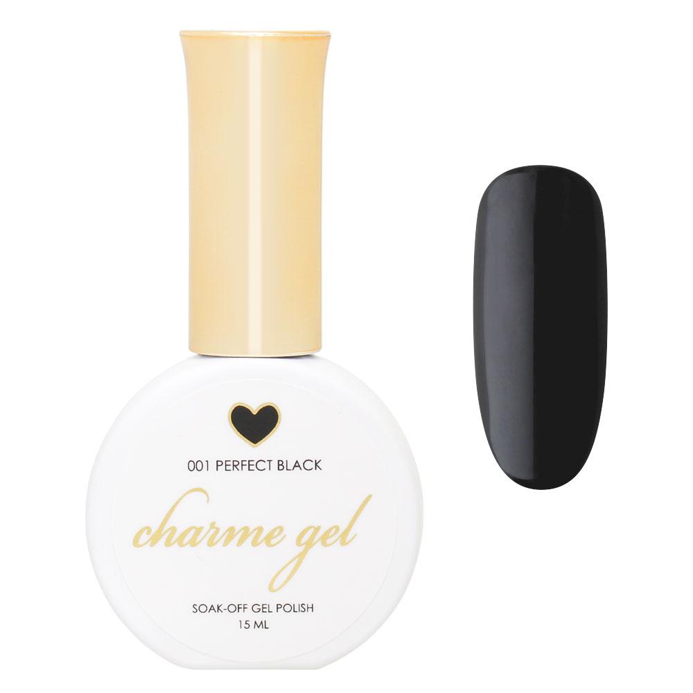 Charme Gel / 001 Perfect Black Charme Gel Polish / 001 Perfect Black