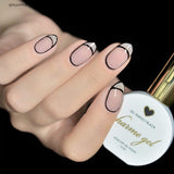 Charme Gel Polish / 001 Perfect Black Line Art Nails