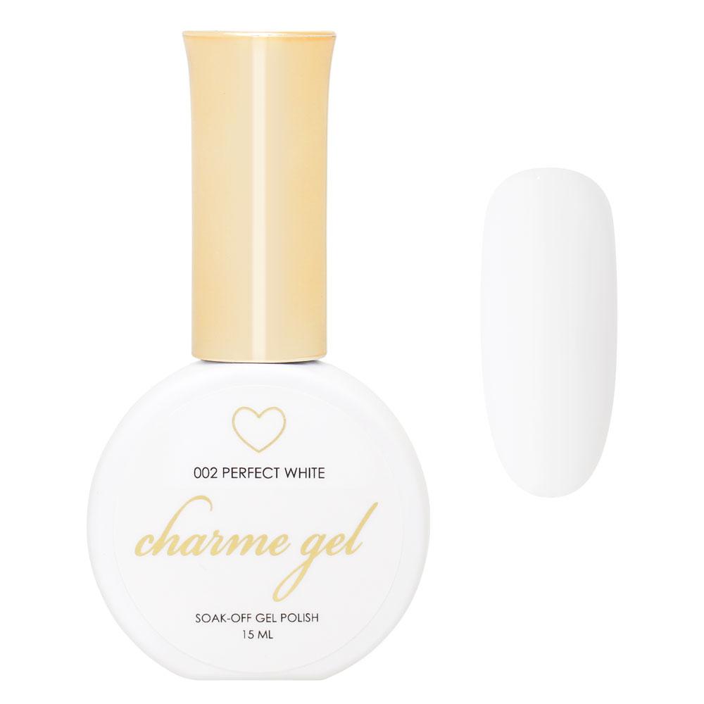 Charme Gel / 002 Perfect White Charme Gel Polish / 002 Perfect White