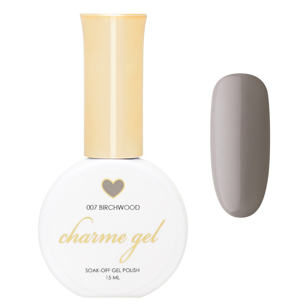 Charme Gel / 007 Birchwood Gray Taupe Neutral Nail Polish