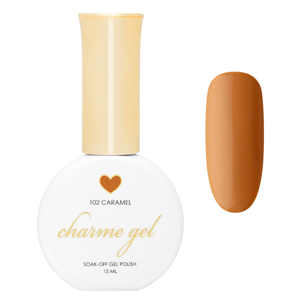 Charme Gel / 102 Caramel Warm Brown Beige Nail Polish