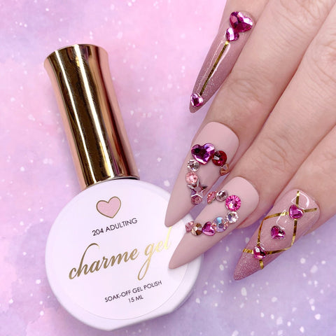 Charme Gel Polish / 204 Adulting Muted Pink Beige