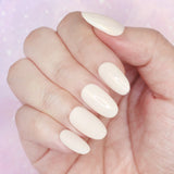 Charme Gel / 209 Wedding Day Light Pastel Beige Off White Lace Nail Polish