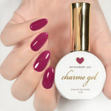 Charme Gel Polish / 309 Raspberry Jam Ruby Maroon Red