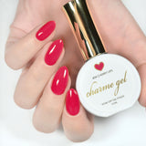 Charme Gel Polish / 404 Cherry Lips Red Ruby Nails