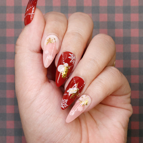 Charme Gel / 405 Merri Berry Warm Deep Red Fall Autumn Winter Christmas Nail Polish