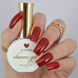 Charme Gel / 405 Merri Berry Warm Deep Red Fall Autumn Nail Polish