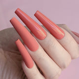 Charme Gel / 502 Living Coral Warm Orange Red Summer Nail Polish