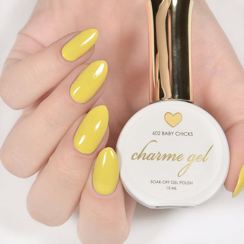 Charme Gel Polish / 602 Baby Chicks Pastel Yellow