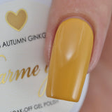 Charme Gel / 606 Autumn Ginkgo Mustard Muted Yellow Fall Nail Polish