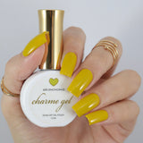 Charme Gel Polish / 608 Lemongrass Yellow Green Fall Nail Polish