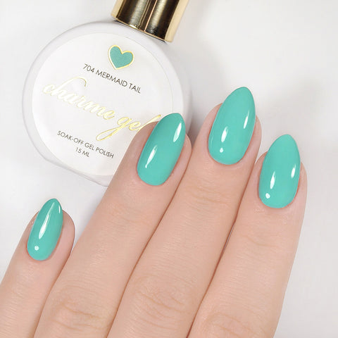 Charme Gel Polish / 704 Mermaid Tail Teal Turquoise Blue