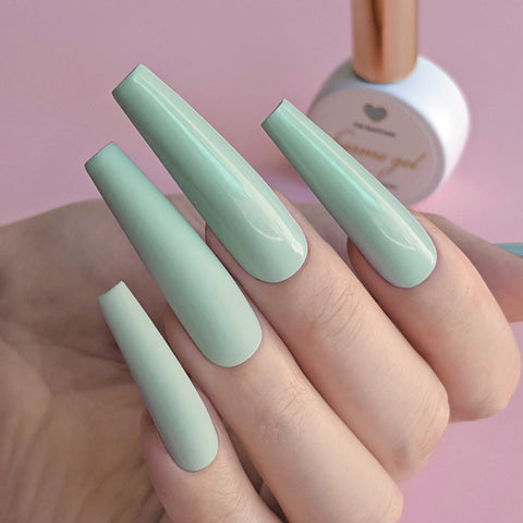 Charme Gel Polish / 705 Seafoam Pastel Turquoise Blue Green Nail Polish