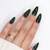 Charme Gel Polish / 706 Evergreen Dark Rich Green Winter Nail Polish