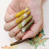 Charme Gel Polish / 708 Extra Olive Rich Green Fall Winter Nail Polish