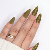 Charme Gel Polish / 708 Extra Olive Rich Green Fall Winter Nail Polish