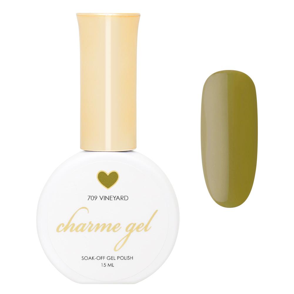 Charme Gel Polish / 709 Vineyard Muted Matcha Green Nail Polish