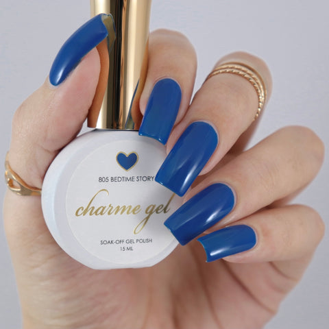 Charme Gel Polish / 805 Bedtime Story Pigmented Blue