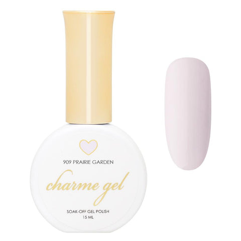 Charme Gel Polish / 909 Prairie Garden Pastel Light Purple Spring Nail Polish