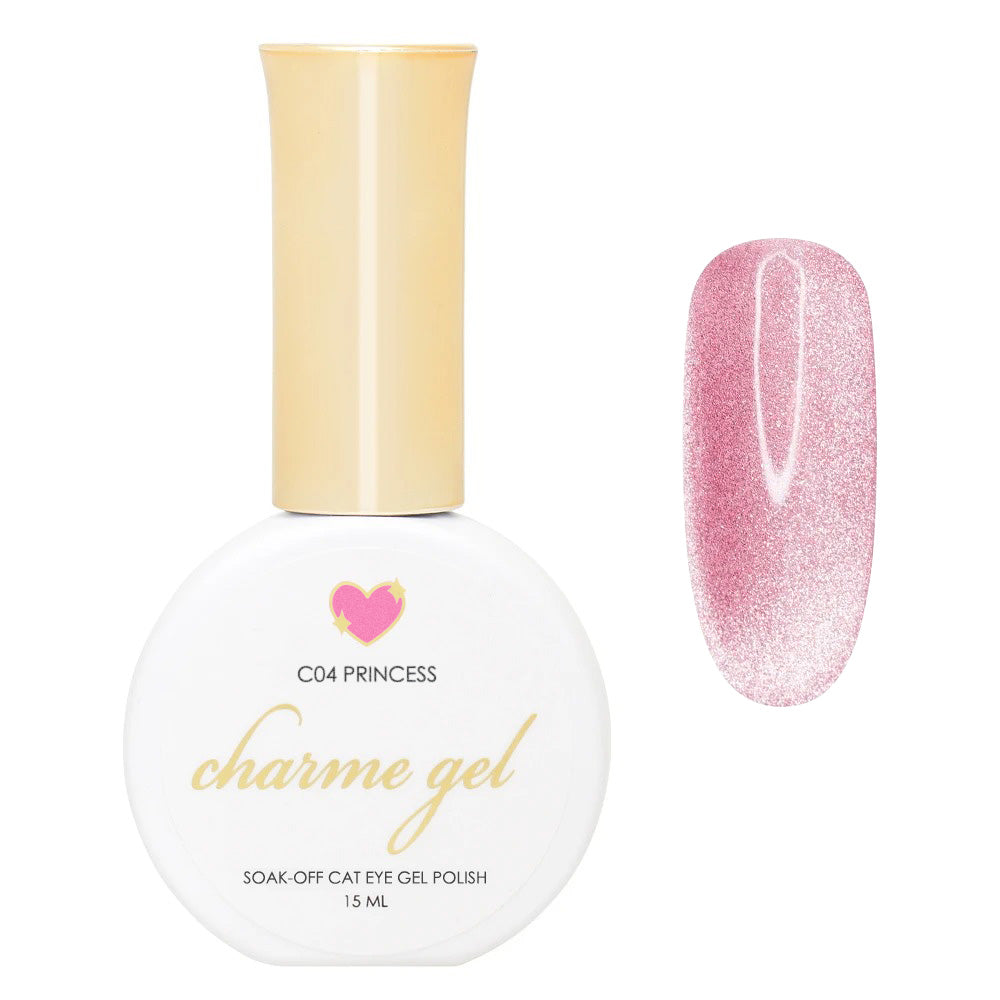 Charme Gel / Cat Eye C04 Princess Charme Gel / Cat Eye C04 Princess Pink Polish
