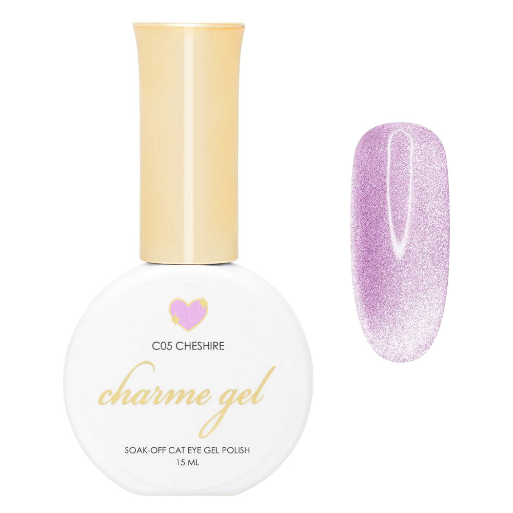 Charme Gel / Cat Eye C06 Cheshire Lilac Purple Pastel Polish