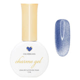 Charme Gel / Cat Eye C06 Nebulung Blue Glittery Galaxy Polish