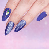 Charme Gel / Cat Eye C06 Nebulung Blue Glittery Galaxy Polish