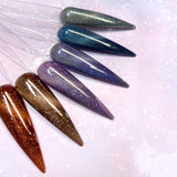 Charme Gel / Cat Eye C24 Sirius Purple Blue Galaxy Polish Nail Art