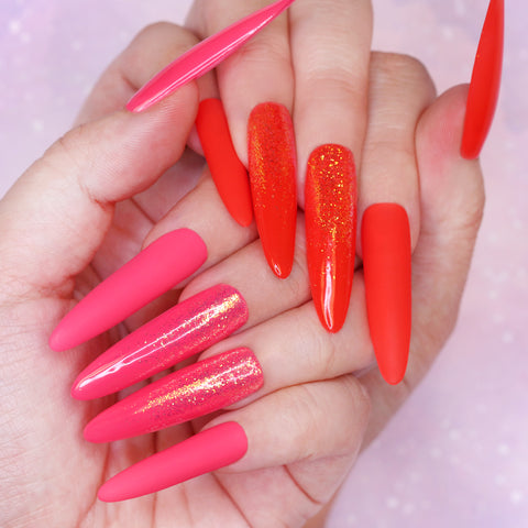 Charme Gel Polish / Glow in the Dark D01 Lollapalooza Hot Pink Party Neon Summer Nail Polish