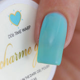 Charme Gel Polish / Glow in the Dark D06 Time Warp Neon Turquoise Blue Rave Nail Polish
