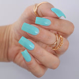 Charme Gel Polish / Glow in the Dark D06 Time Warp Neon Turquoise Blue Rave Nail Polish