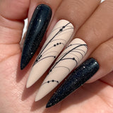 Charme Gel / Twinkle Flash G13 Maleficent Black Reflective Nail Polish