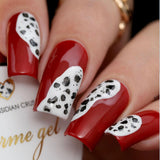 Charme Gel / Glitter G25 Obsidian Crush Eggshell Dalmatian Black Speckle Glitter Nail Polish