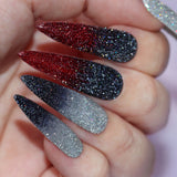 Charme Gel / Holographic Twinkle H63 Abracadabra Black Flash Diamond Nail Polish