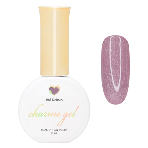 Charme Gel / Holographic H83 Karma Dusty Mauve Nail Polish