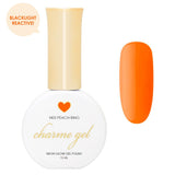 Charme Gel Polish / Neon Glow N03 Peach Ring - Blacklight Reactive Polish Orange Candy