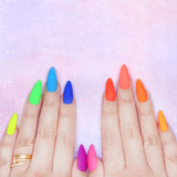 Charme Gel Polish / Neon Glow N03 Peach Ring - Blacklight Reactive Polish Orange Candy