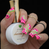 Charme Gel Polish / Neon Glow N07 Sour Patch - Blacklight Reactive Polish Bright Green