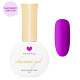 Charme Gel Polish / Neon Glow N10 Pop Rock - Blacklight Reactive Polish Bright Purple Violet