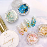 Charme Gel Shimmer S01 Magic Snow White Jelly Nail Polish Art