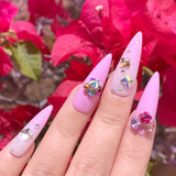 Charme Gel Shimmer S03 Rosewater Pastel Pink Jelly Polish