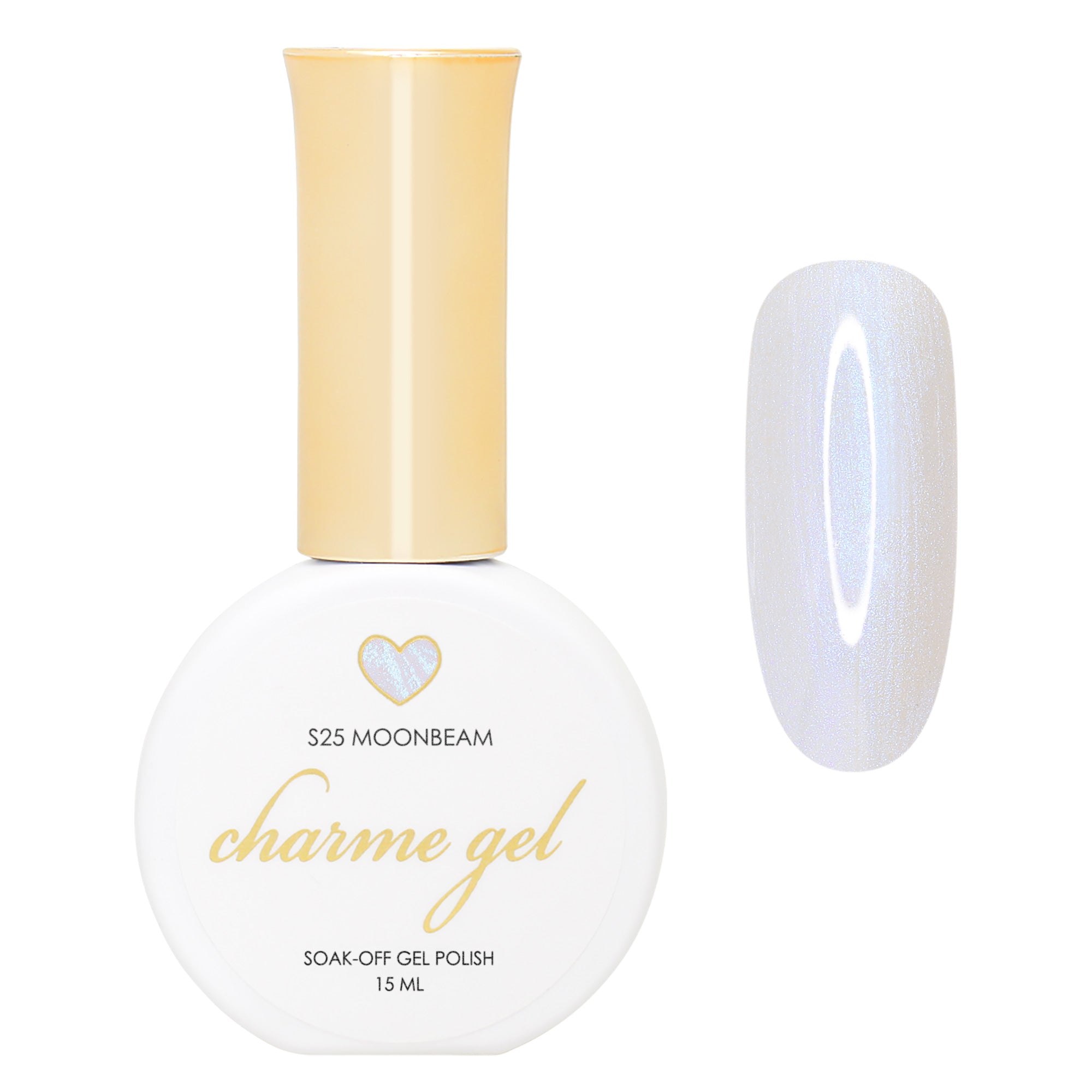 Charme Gel / Pearl Shimmer S25 Moonbeam Charme Gel / Pearl Shimmer S25 Moonbeam Blue Iridescent Nail Polish Color Fall Winter 2022