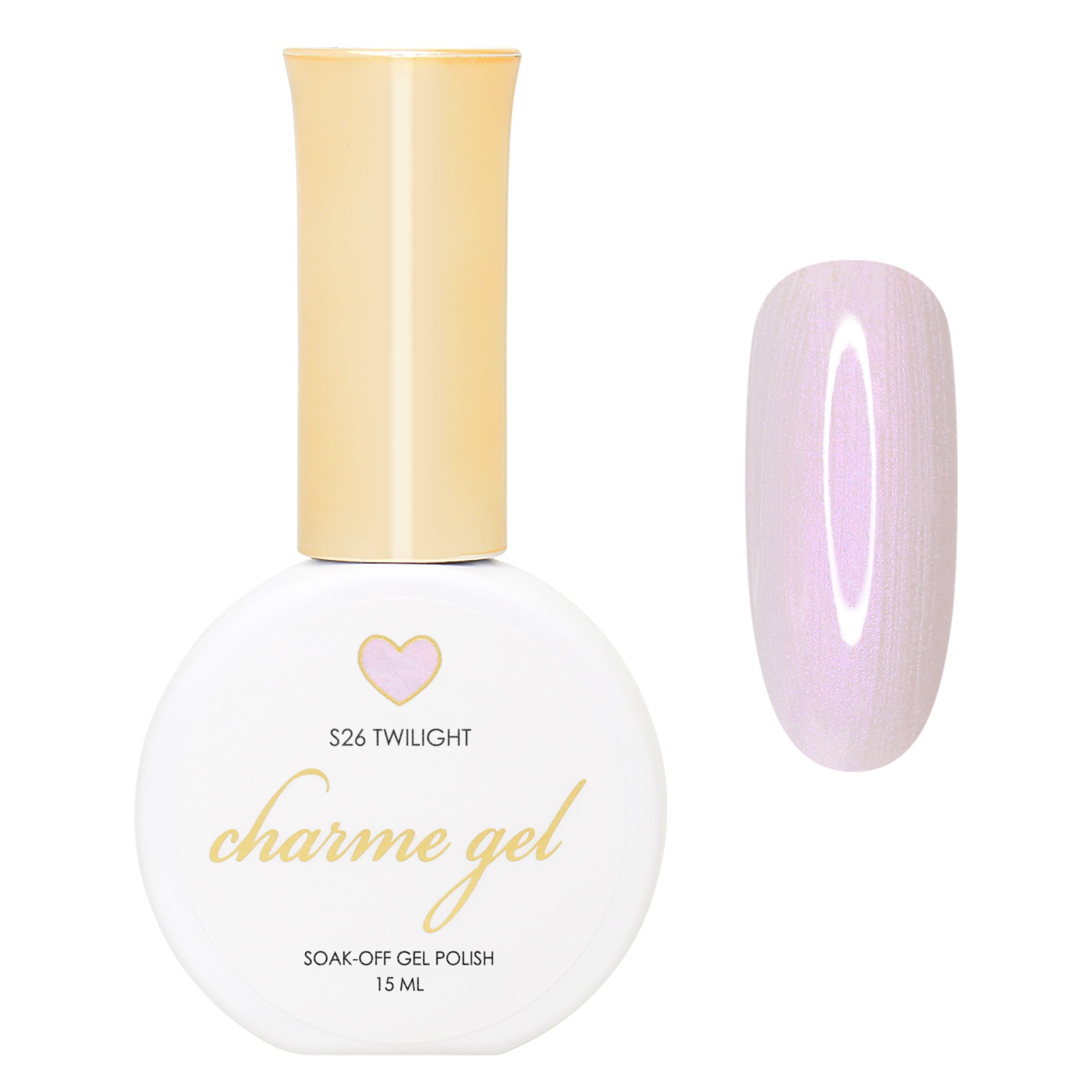 Charme Gel / Pearl Shimmer S26 Twilight Charme Gel / Pearl Shimmer S26 Twilight Purple Iridescent Glazed Nail Polish Fall Winter 2022