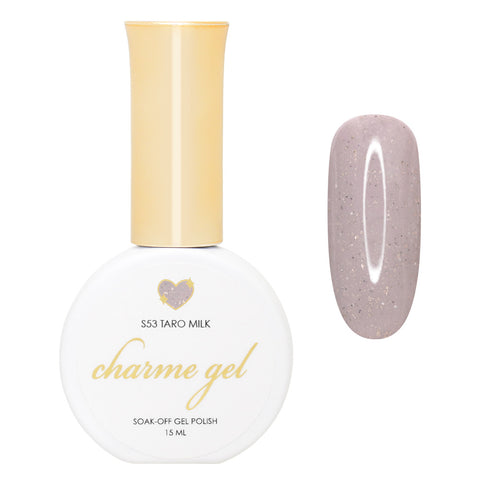 Charme Gel / Shimmer Ice Cream S53 Taro Milk Lilac Gray Purple Polish