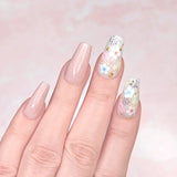 Charme Gel / Shimmer Ice Cream S57 Pink Lemonade Black White Gold Flakes