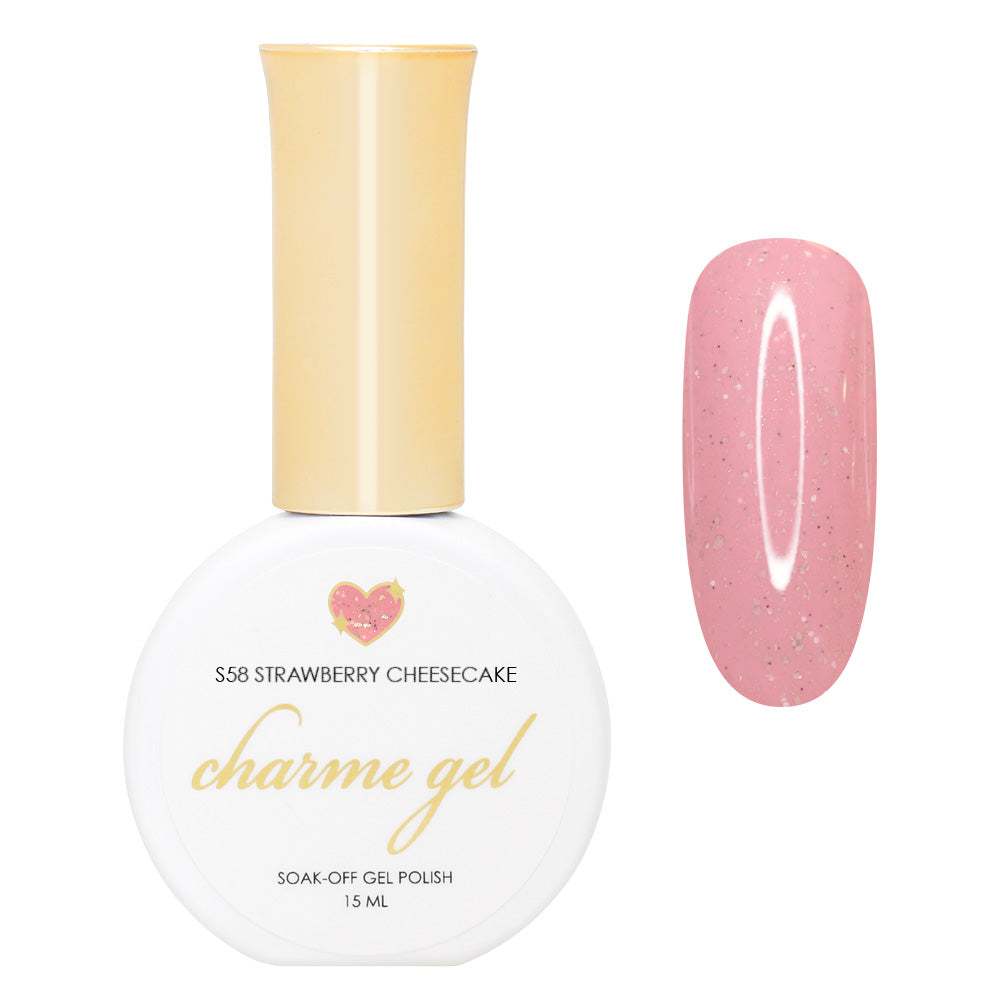 Charme Gel / Shimmer Ice Cream S58 Strawberry Cheesecake Charme Gel / Shimmer Ice Cream S58 Strawberry Cheesecake