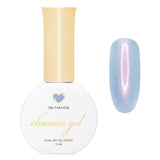 Charme Gel / Shimmer S86 Paradise Blue Iridescent Shimmer Flake Galaxy Polish