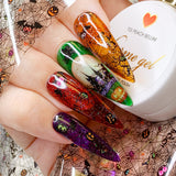 Charme Gel / Tinted Glass T04 Cosmopolitan Transparent Halloween Nails